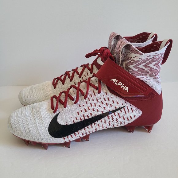 NEW Nike Alpha Menace Elite 2 Football Cleats BV2077-102 Size 16 White main image 6